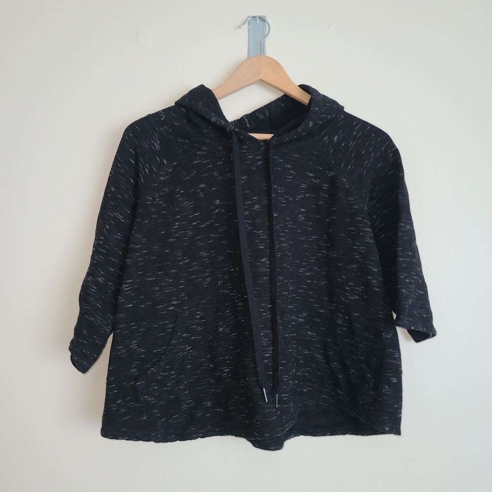 Sunday crop 3/4 sleeve hoodie sz s